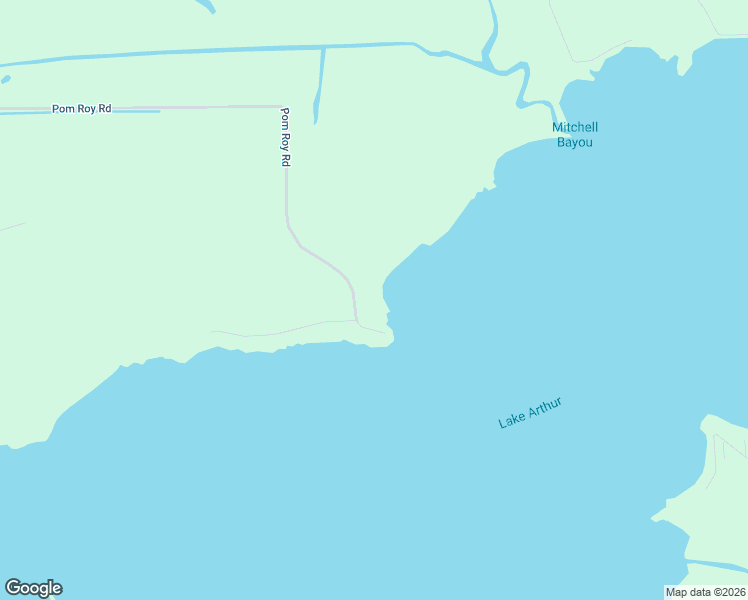 map of restaurants, bars, coffee shops, grocery stores, and more near 1104 Pom Roy Road in Lake Arthur