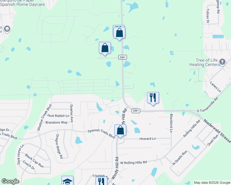 map of restaurants, bars, coffee shops, grocery stores, and more near 343 Joanne Loop in Buda