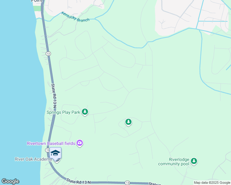 map of restaurants, bars, coffee shops, grocery stores, and more near 93 Orangedale Circle in St. Johns County