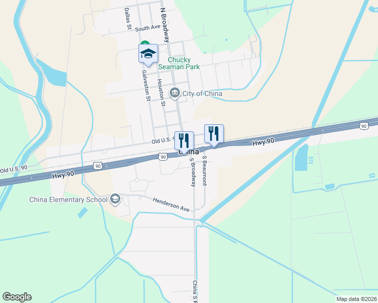 map of restaurants, bars, coffee shops, grocery stores, and more near in China