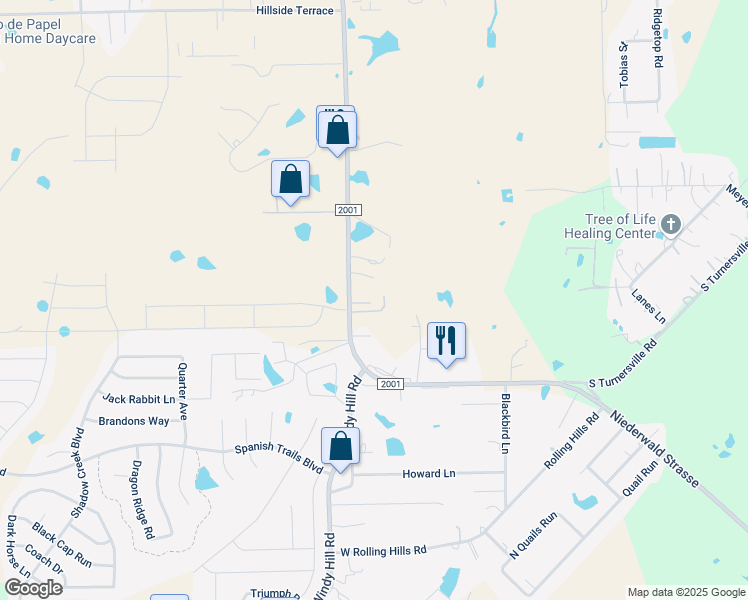 map of restaurants, bars, coffee shops, grocery stores, and more near 5237 Farm to Market Road 2001 in Buda