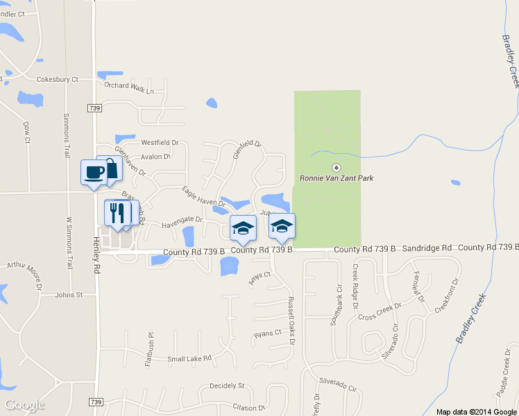 map of restaurants, bars, coffee shops, grocery stores, and more near 1199 Calla Glen Lane in Green Cove Springs