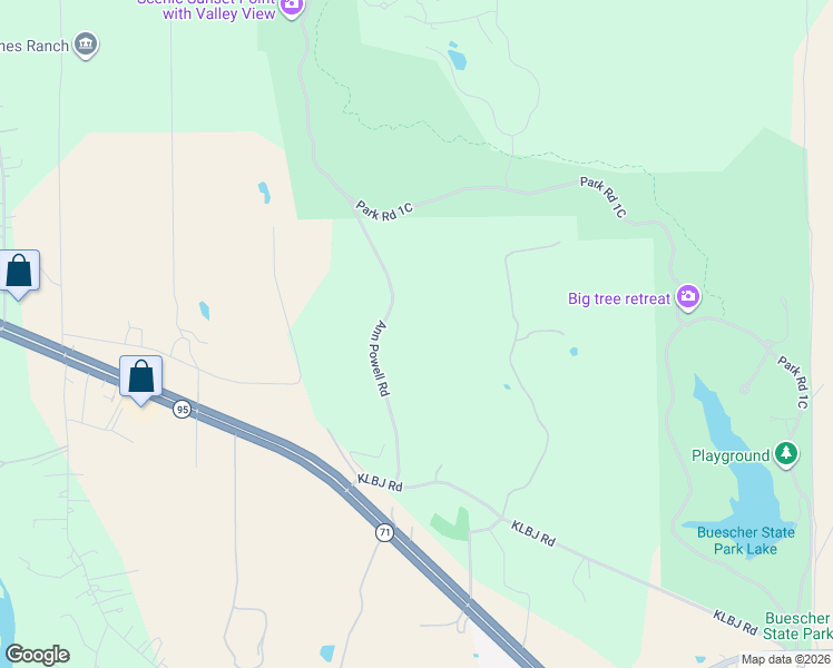 map of restaurants, bars, coffee shops, grocery stores, and more near 181 Ann Powell Road in Smithville
