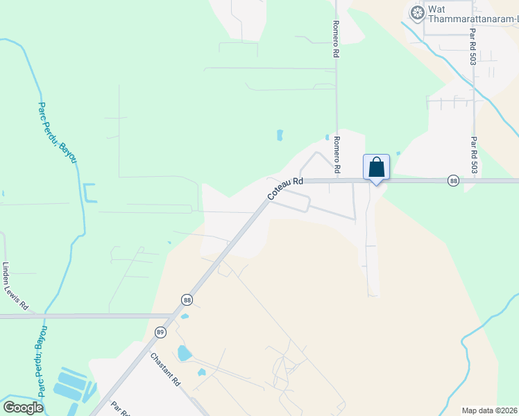 map of restaurants, bars, coffee shops, grocery stores, and more near 4916 Louisiana 88 in New Iberia