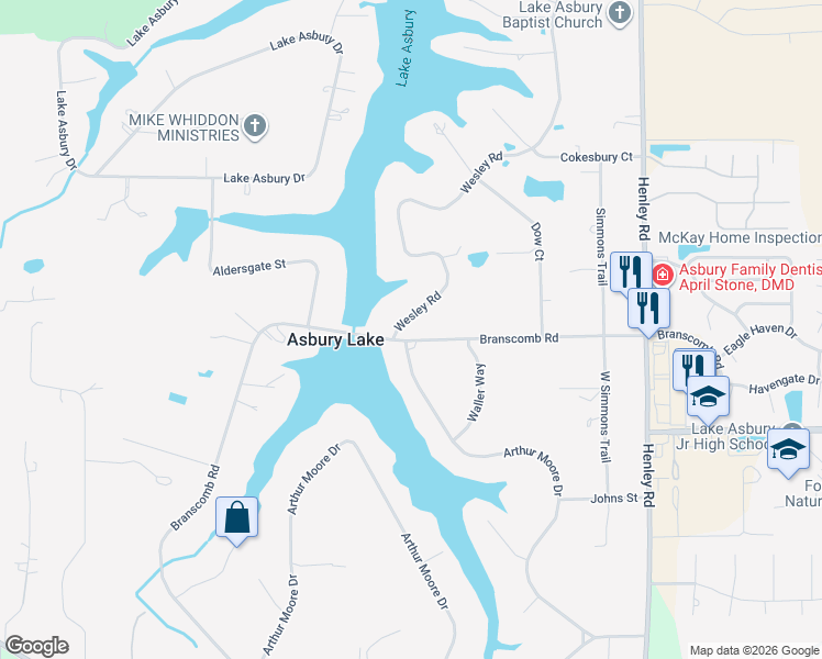 map of restaurants, bars, coffee shops, grocery stores, and more near 297 Branscomb Road in Green Cove Springs