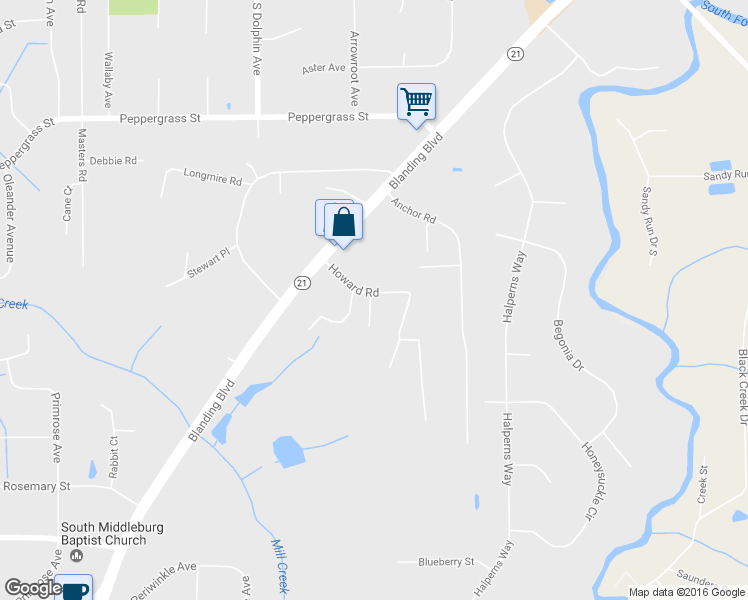 map of restaurants, bars, coffee shops, grocery stores, and more near 2734 Howard Road in Middleburg