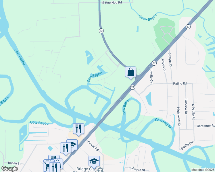 map of restaurants, bars, coffee shops, grocery stores, and more near 302 Widgeon Dr in Orange