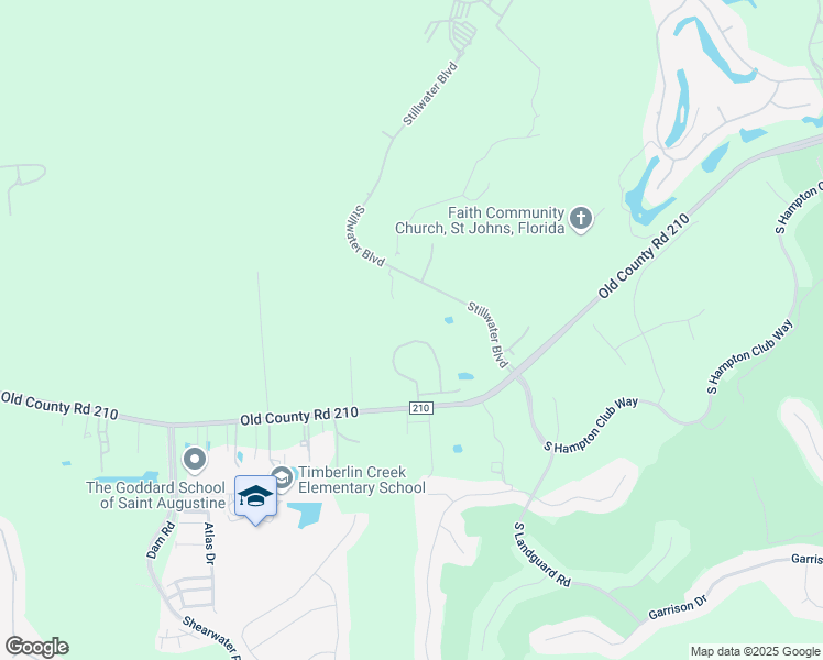 map of restaurants, bars, coffee shops, grocery stores, and more near 237 Stone Creek Circle in St. Johns County