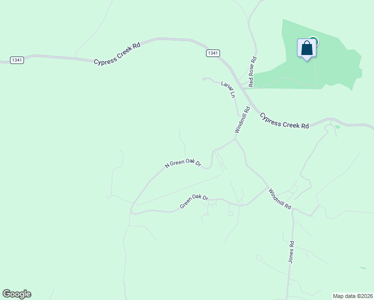 map of restaurants, bars, coffee shops, grocery stores, and more near Packsaddle Road in Kerr County
