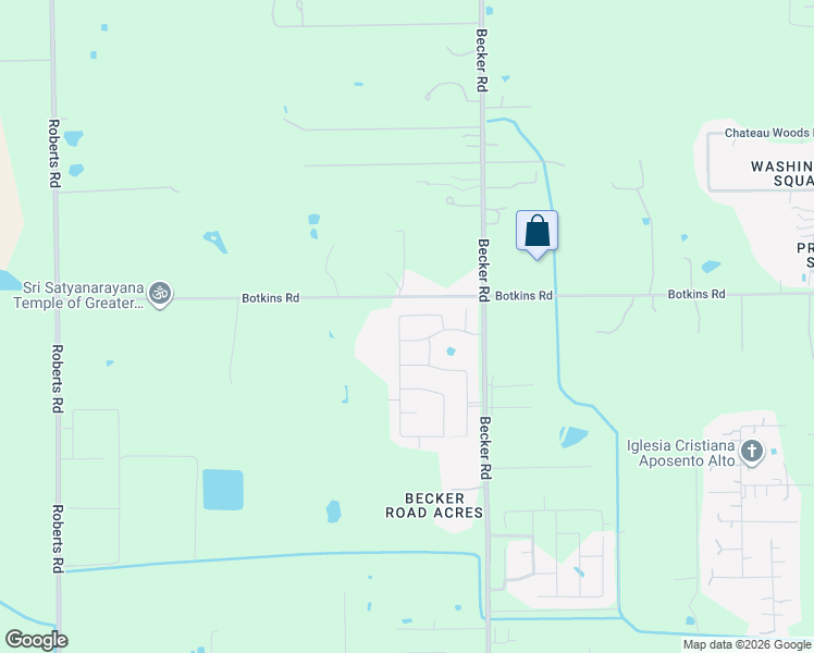 map of restaurants, bars, coffee shops, grocery stores, and more near 24130 Botkins Road in Hockley