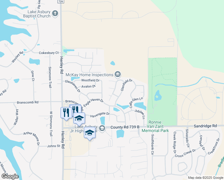 map of restaurants, bars, coffee shops, grocery stores, and more near 3133 Haverhill Court in Green Cove Springs