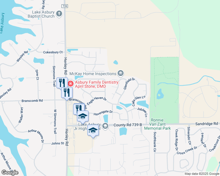 map of restaurants, bars, coffee shops, grocery stores, and more near 3145 Haverhill Court in Green Cove Springs