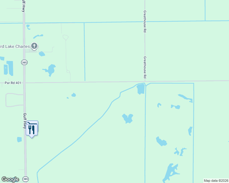 map of restaurants, bars, coffee shops, grocery stores, and more near 650 Cal Cam Line Road in Lake Charles
