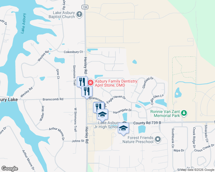 map of restaurants, bars, coffee shops, grocery stores, and more near 3273 Avalon Drive in Green Cove Springs