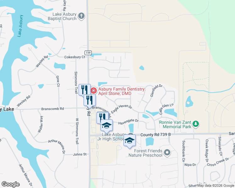 map of restaurants, bars, coffee shops, grocery stores, and more near 3273 Avalon Drive in Green Cove Springs