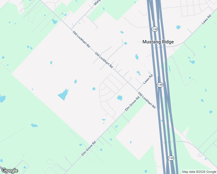 map of restaurants, bars, coffee shops, grocery stores, and more near 8524 Old Lockhart Road in Mustang Ridge