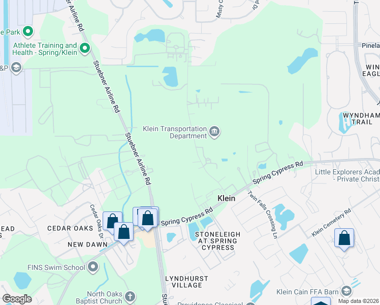map of restaurants, bars, coffee shops, grocery stores, and more near 19009 Doerre Road in Spring