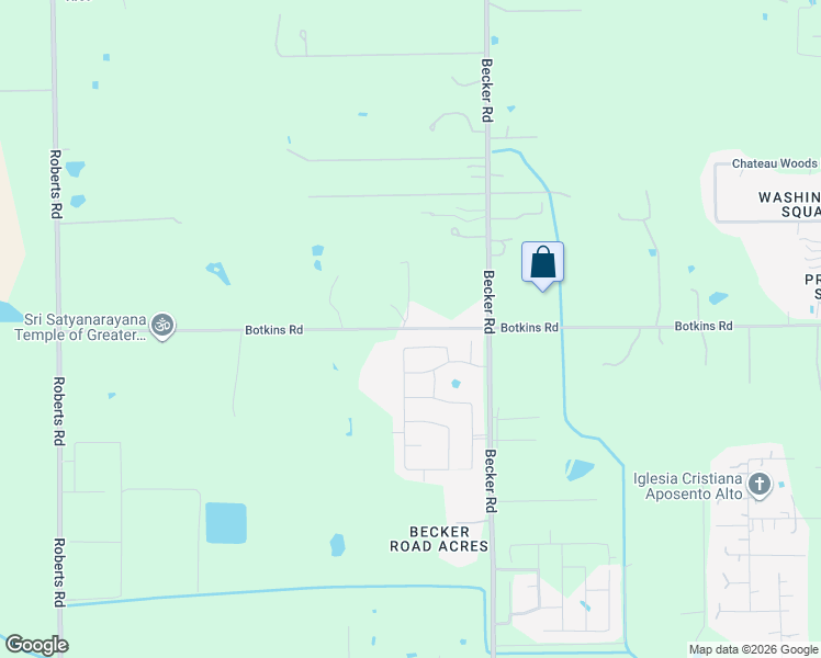 map of restaurants, bars, coffee shops, grocery stores, and more near 24309 Botkins Road in Harris County