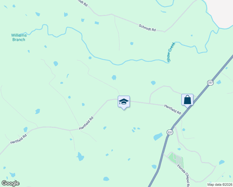 map of restaurants, bars, coffee shops, grocery stores, and more near 2200 Hartfield Road in Round Top