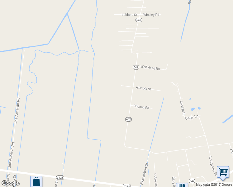 map of restaurants, bars, coffee shops, grocery stores, and more near 32391 Louisiana 642 in Paulina