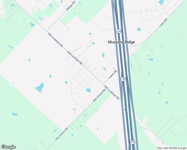 map of restaurants, bars, coffee shops, grocery stores, and more near 8524 Old Lockhart Road in Mustang Ridge