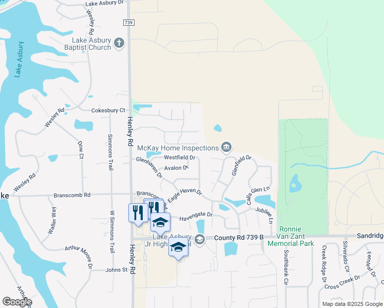 map of restaurants, bars, coffee shops, grocery stores, and more near 3374 Westfield Drive in Green Cove Springs