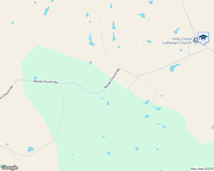 map of restaurants, bars, coffee shops, grocery stores, and more near 732 Warda Church Road in Warda