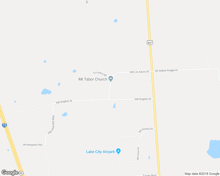 map of restaurants, bars, coffee shops, grocery stores, and more near 336 Southwest Lm Aaron Drive in Lake City