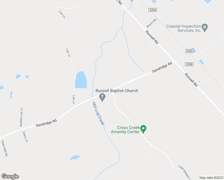 map of restaurants, bars, coffee shops, grocery stores, and more near 2250 Sandridge Road in Green Cove Springs