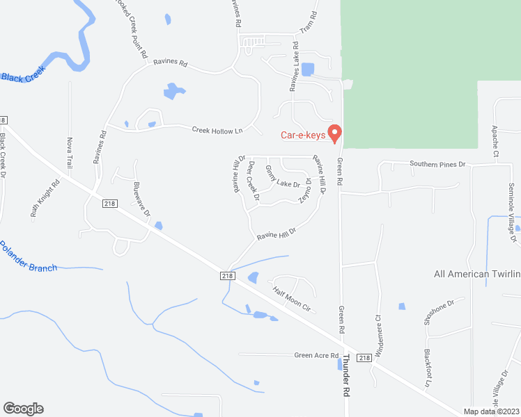 map of restaurants, bars, coffee shops, grocery stores, and more near 3125 Zeyno Drive in Middleburg