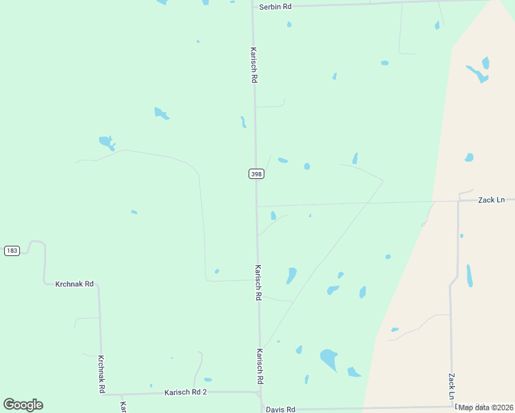 map of restaurants, bars, coffee shops, grocery stores, and more near 533 Karisch Road in Smithville