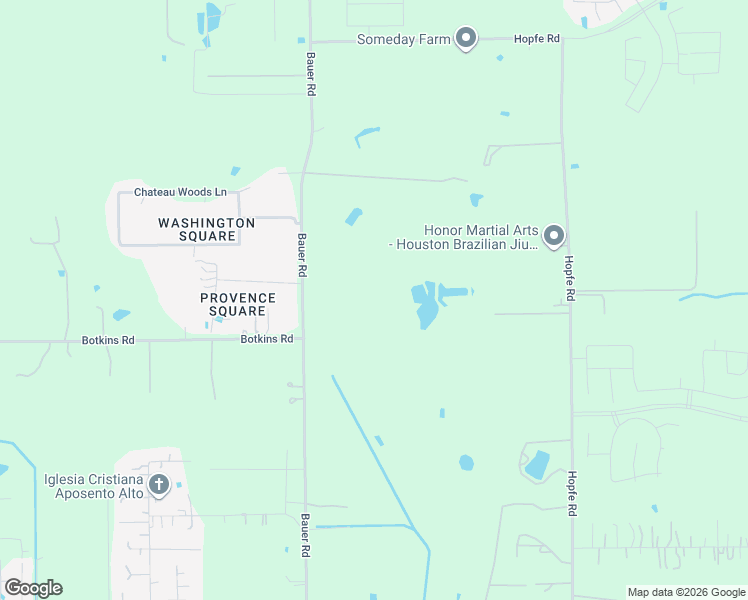 map of restaurants, bars, coffee shops, grocery stores, and more near 19302 Bauer Road in Hockley