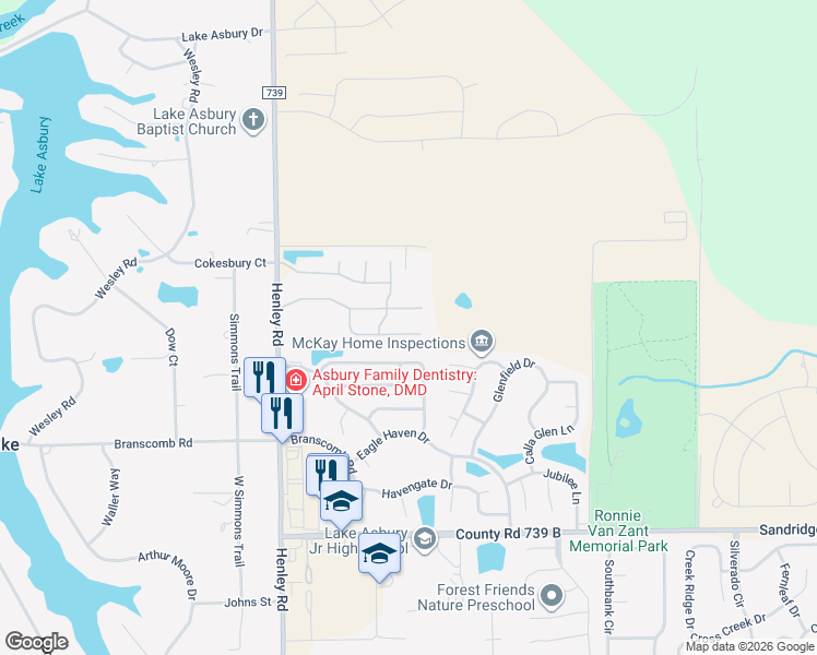 map of restaurants, bars, coffee shops, grocery stores, and more near 3147 Treeside Lane in Green Cove Springs