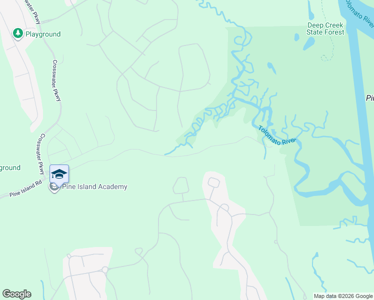 map of restaurants, bars, coffee shops, grocery stores, and more near 1140 Pine Island Road in St. Augustine