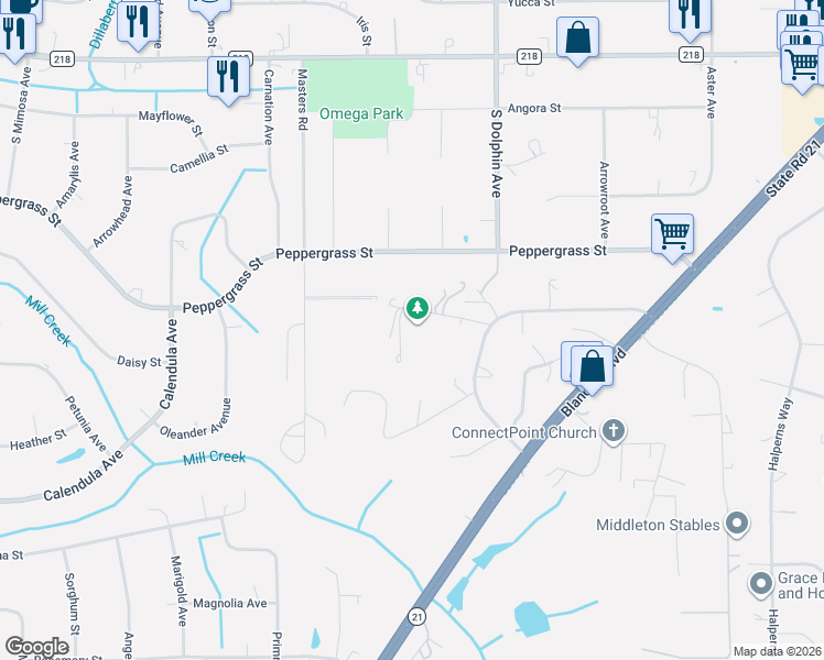 map of restaurants, bars, coffee shops, grocery stores, and more near 4406 Longmire Road in Middleburg