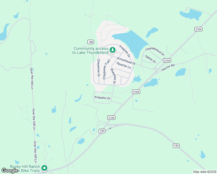 map of restaurants, bars, coffee shops, grocery stores, and more near 177 Commanche Drive in Smithville