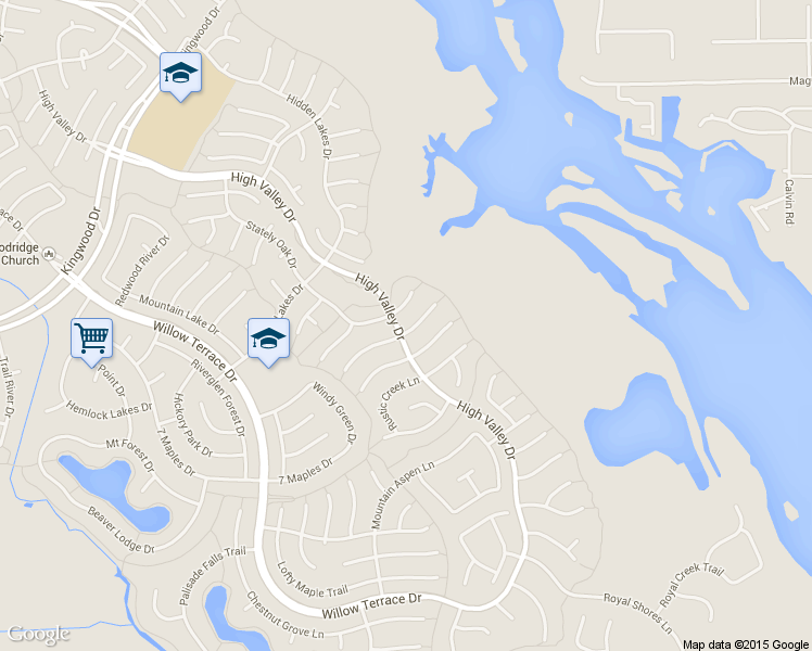 map of restaurants, bars, coffee shops, grocery stores, and more near 6103 Rapid Creek Court in Houston