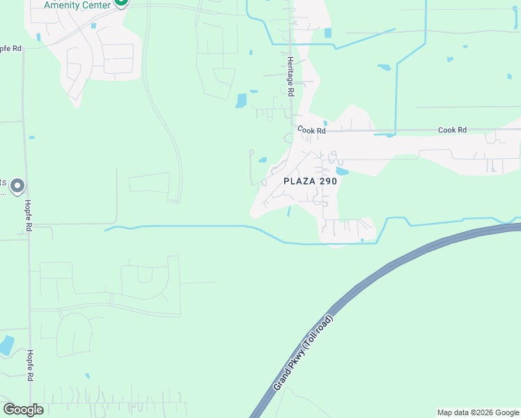 map of restaurants, bars, coffee shops, grocery stores, and more near 21427 Plaza 290 Boulevard in Tomball
