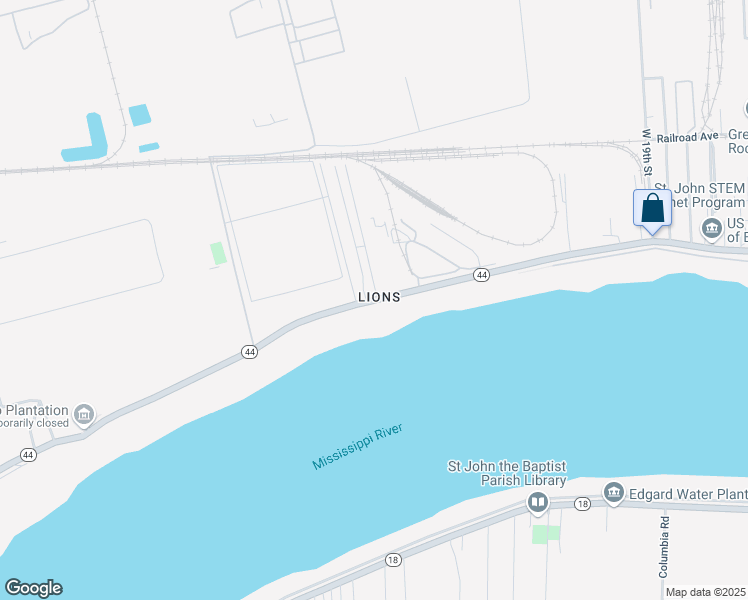 map of restaurants, bars, coffee shops, grocery stores, and more near 2292 Louisiana 44 in Reserve