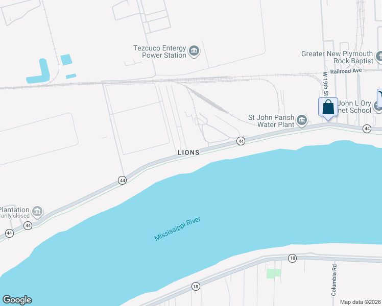 map of restaurants, bars, coffee shops, grocery stores, and more near 2310 Louisiana 44 in Reserve