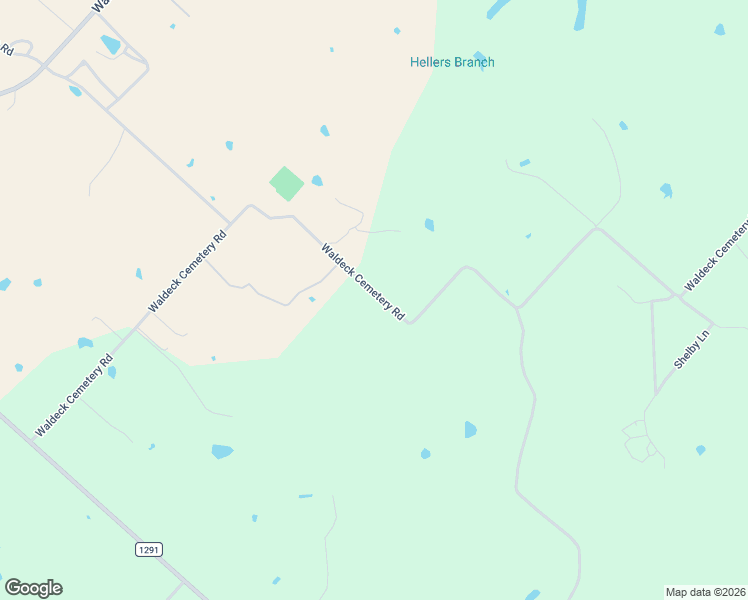 map of restaurants, bars, coffee shops, grocery stores, and more near 6400 Waldeck Cemetery Road in Round Top