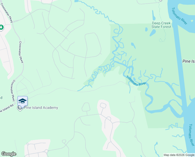 map of restaurants, bars, coffee shops, grocery stores, and more near 1140 Pine Island Road in St. Augustine