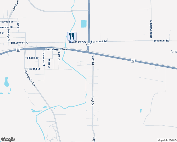 map of restaurants, bars, coffee shops, grocery stores, and more near 104 Avenue B in Liberty