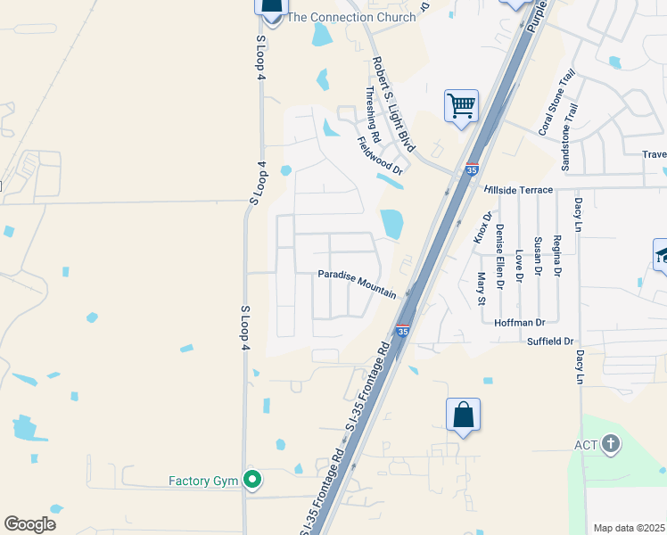 map of restaurants, bars, coffee shops, grocery stores, and more near 223 Cold Spring in Buda