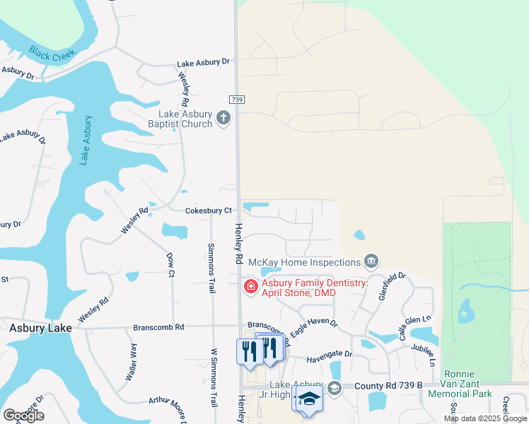 map of restaurants, bars, coffee shops, grocery stores, and more near 3068 Orchard Walk Lane in Green Cove Springs
