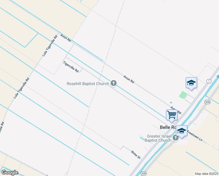 map of restaurants, bars, coffee shops, grocery stores, and more near 243 Louisiana 998 in Belle Rose
