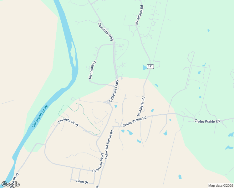 map of restaurants, bars, coffee shops, grocery stores, and more near 255 Colovista Parkway in Bastrop
