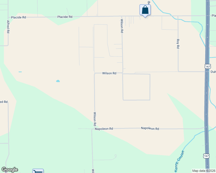 map of restaurants, bars, coffee shops, grocery stores, and more near 11837 La Highway 699 in Maurice