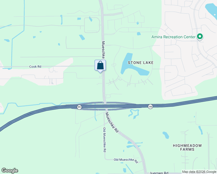 map of restaurants, bars, coffee shops, grocery stores, and more near 19931 Stone Creek Court in Tomball