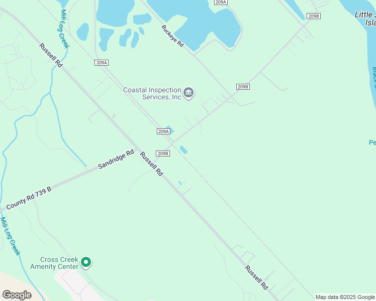 map of restaurants, bars, coffee shops, grocery stores, and more near 2093 County Road 209B in Green Cove Springs